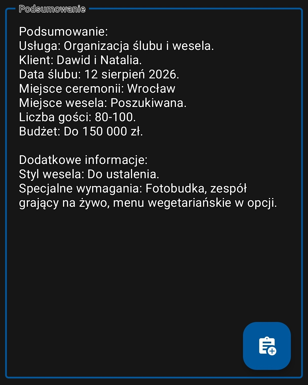 AI Call Recorder wedding planner